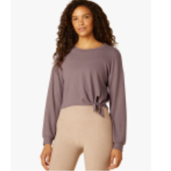 Beyond Yoga Smarten Up Pullover in Silverberry - Picture 5 of 5